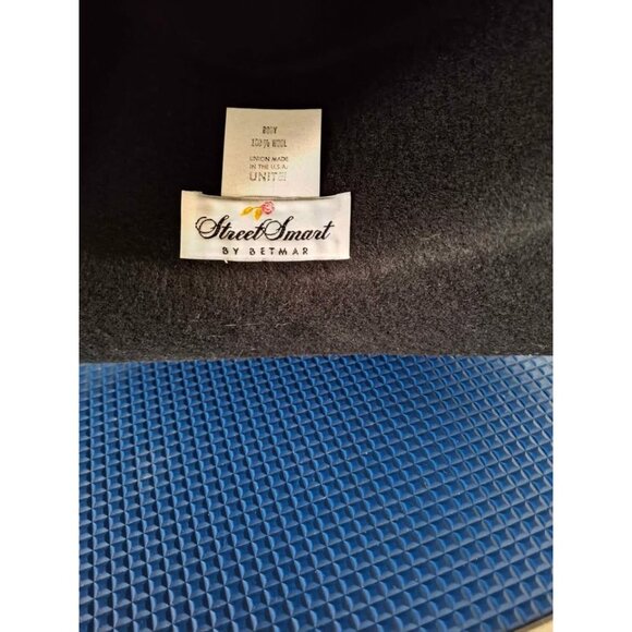 Betmar Street Smart Black Wool Felt Bowler Hat Size M - Picture 1 of 7